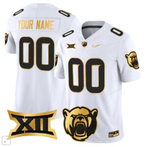 Custom  Baylor Bears Vapor Patch College   White Gold