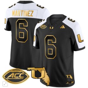 Damien Martinez  #6  Miami Hurricanes Vapor ACC Patch   Black Alternate