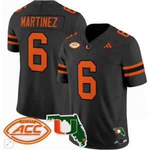 Damien Martinez  #6 Miami Hurricanes Vapor ACC Patch   Black