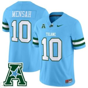 Darian Mensah  #10 Tulane Green Wave Home Vapor Patch   Blue