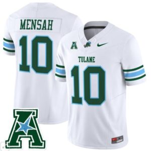 Darian Mensah  #10 Tulane Green Wave Home Vapor Patch   White
