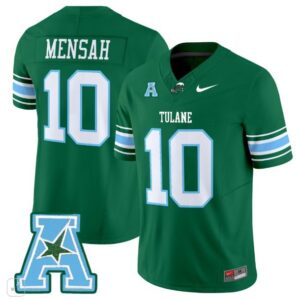 Darian Mensah  #10 Tulane Green Wave Home Vapor Patch College   Green