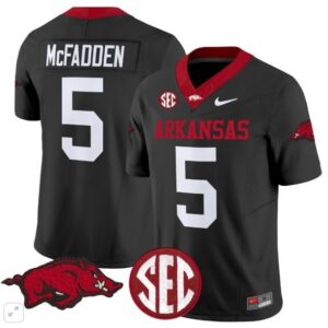 Darren McFadden  #5 Arkansas Razorbacks Home Vapor Patch   Black