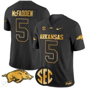 Darren McFadden  #5 Arkansas Razorbacks Home Vapor Patch   Black Gold