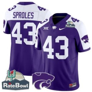 Darren Sproles  #43 Kansas State Wildcats 2025 Rate Bowl   Purple Alternate