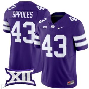 Darren Sproles  #43 Kansas State Wildcats Vapor Patch College   Purple