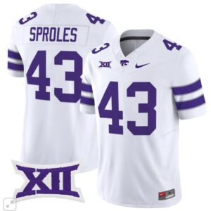 Darren Sproles  #43 Kansas State Wildcats Vapor Patch College   White