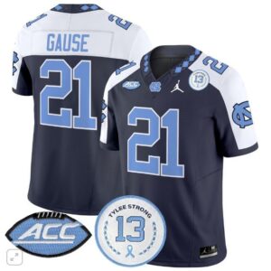 Davion Gause  #21 North Carolina Tar Heels Vapor ACC Tylee Strong 13  Navy Alternate