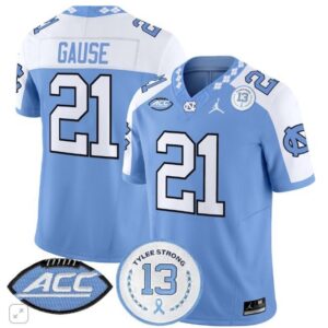 Davion Gause  #21 North Carolina Tar Heels Vapor Tylee Strong 13  Blue Alternate