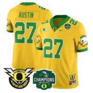 Daylen Austin  #27 Oregon Ducks Big Ten Champions Patch   Gold