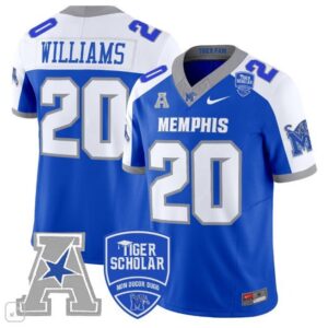 DeAngelo Williams  #20 Memphis Tigers Vapor Patch  All  Royal Alternate