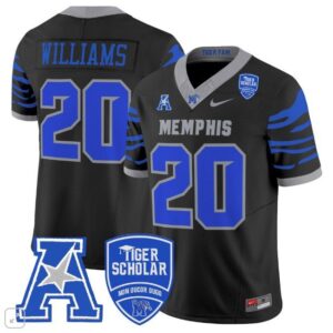DeAngelo Williams  #20 Memphis Tigers Vapor Patch College  All  Black