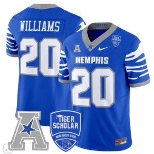 DeAngelo Williams  #20 Memphis Tigers Vapor Patch College  All  Royal Blue