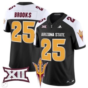 DeCarlos Brooks  #25 Arizona State Sun Devils Patch Vapor   Black Alternate