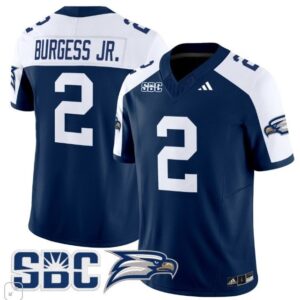 Derwin Burgess Jr.  #2 Georgia Southern Eagles Vapor Patch   Navy Alternate