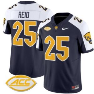 Desmond Reid  #25 Pittsburgh Panthers Vapor ACC Patch   Black Alternate