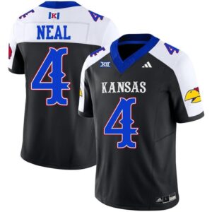 Devin Neal  #4 Kansas Jayhawks Vapor Patch College   Black Alternate