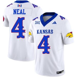 Devin Neal  #4 Kansas Jayhawks Vapor Patch College   White