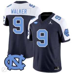 Devontez Walker  #9 North Carolina Tar Heels Vapor ACC Patch   Navy Alternate