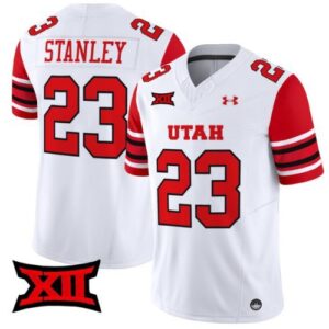 Dijon Stanley  #23 Utah Utes Home Vapor Patch College  All  White