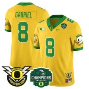Dillon Gabriel  #8 Oregon Ducks Big Ten Champions Patch   Gold