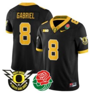 Dillon Gabriel  #8 Oregon Ducks Mighty Rose Bowl Patch   Black