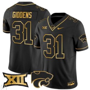 DJ Giddens  #31 Kansas State Wildcats Vapor College   Black Gold