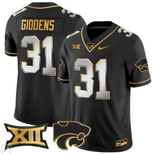 DJ Giddens  #31 Kansas State Wildcats Vapor College   Black Limited
