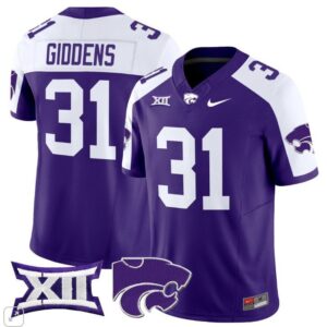 DJ Giddens  #31 Kansas State Wildcats Vapor College   Purple Alternate