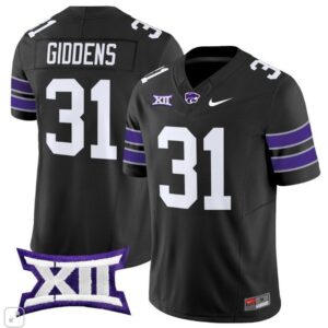 DJ Giddens  #31 Kansas State Wildcats Vapor Patch College   Black