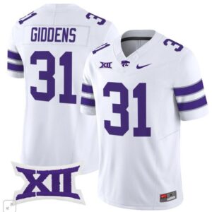 DJ Giddens  #31 Kansas State Wildcats Vapor Patch College   White