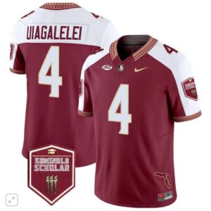 DJ Uiagalelei  #4 Florida State Seminoles Scholar Vapor   Maroon Alternate
