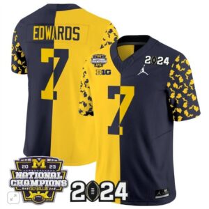 Donovan Edwards  #7 Michigan Wolverines 2024 Michigan State Style Vapor  Split