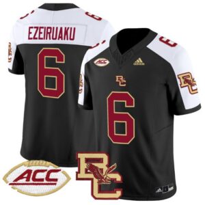 Donovan Ezeiruaku  #6 Boston College Eagles 2024 Vapor   Black Alternate