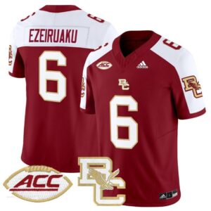 Donovan Ezeiruaku  #6 Boston College Eagles 2024 Vapor   Maroon Alternate