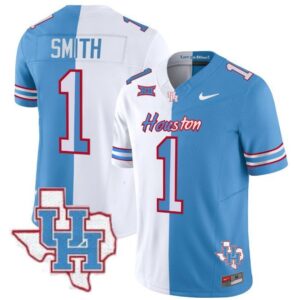 Donovan Smith  #1 Houston Cougars Oilers Inspired Vapor Map Patch   Split