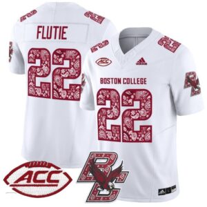 Doug Flutie  #22 Boston College Eagles 2024 Vapor Patch Limited   White