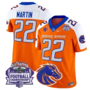 Doug Martin  #22 Boise State Broncos Championship Vapor   Orange Alternate