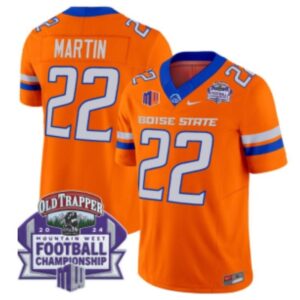 Doug Martin  #22 Boise State Broncos Championship Vapor Patch   Orange