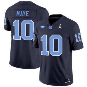 Drake Maye  #10 North Carolina Tar Heels Vapor ACC Patch   Navy