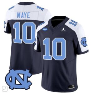 Drake Maye  #10 North Carolina Tar Heels Vapor ACC Patch   Navy Alternate