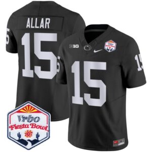 Drew Aller  #15 Penn State Nittany Lions Fiesta Bowl Patch   Black