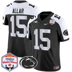 Drew Aller  #15 Penn State Nittany Lions Fiesta Bowl Patch   Black Alternate