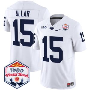 Drew Aller  #15 Penn State Nittany Lions Fiesta Bowl Patch   White