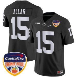 Drew Aller  #15 Penn State Nittany Lions Orange Bowl Patch   Black