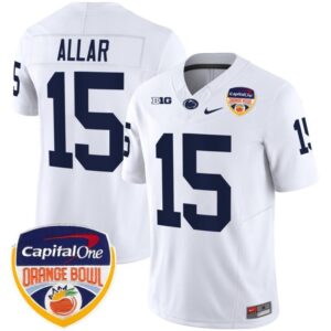 Drew Aller  #15 Penn State Nittany Lions Orange Bowl Patch   White