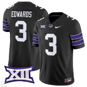 Dylan Edwards  #3 Kansas State Wildcats Vapor Patch College   Black