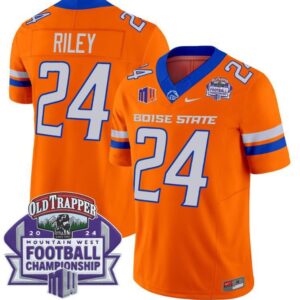 Dylan Riley  #24 Boise State Broncos Championship Vapor Patch   Orange