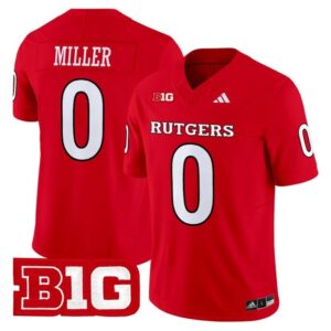 Dymere Miller  #0 Rutgers Scarlet Knights Vapor Patch College  All  Red