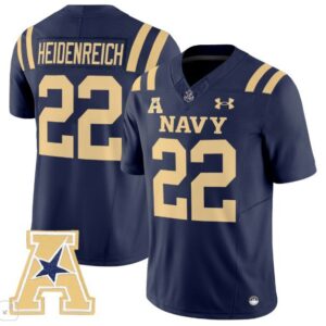 Eli Heidenreich  #22 Navy Midshipmen Vapor Patch College   Navy